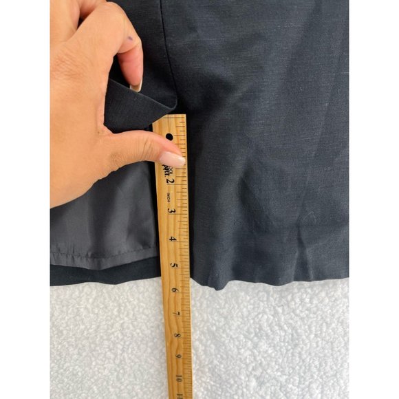 Nygard Collection Womens Pencil Mini Skirt Black Back Slit Pockets Zip 14 - Picture 5 of 10